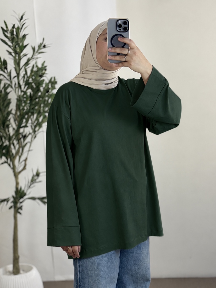 T-Shirt Premium Summer Manches longues - Taille: Taille 1= 36-48/ Longueur 75cm | Couleur: Vert