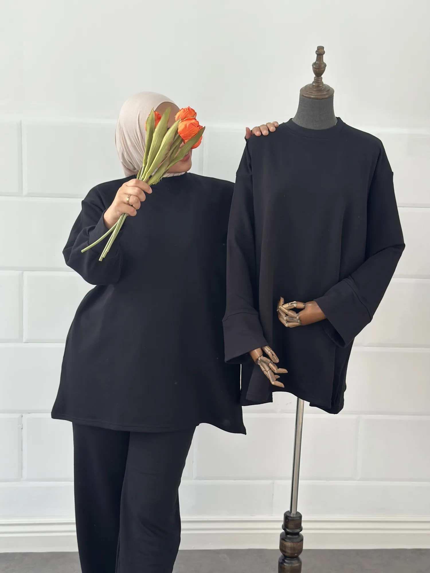SET MODEST  - Taille: Taille 1 = 38-40 fort  | Couleur: Noir 