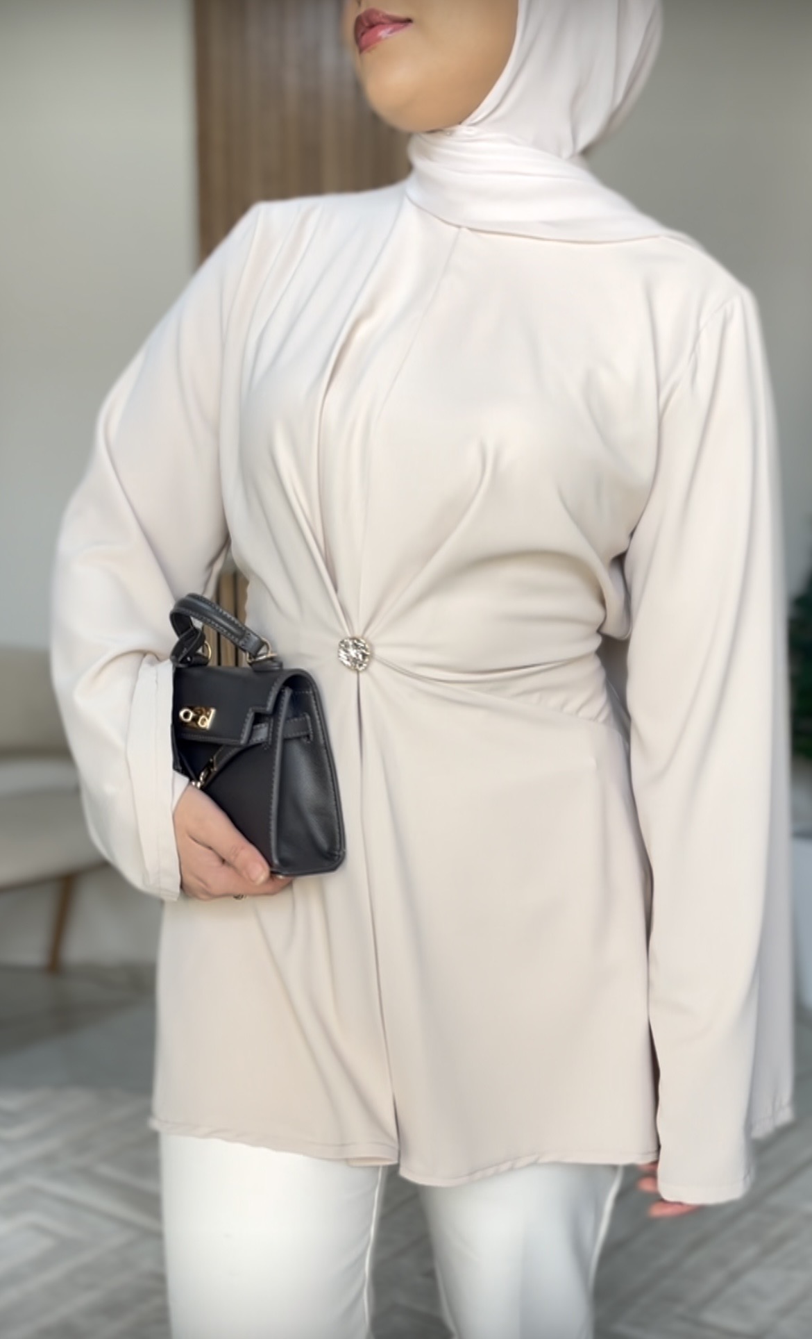 Tunique printemps 2026 - Taille: Taille 1= 36-38-40 | Couleur: Crème