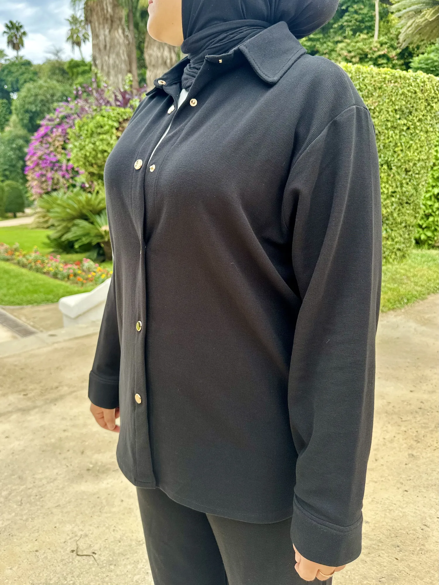 Surchemise Coton - Taille: Taille 1 = 36-40 | Couleur: Noir